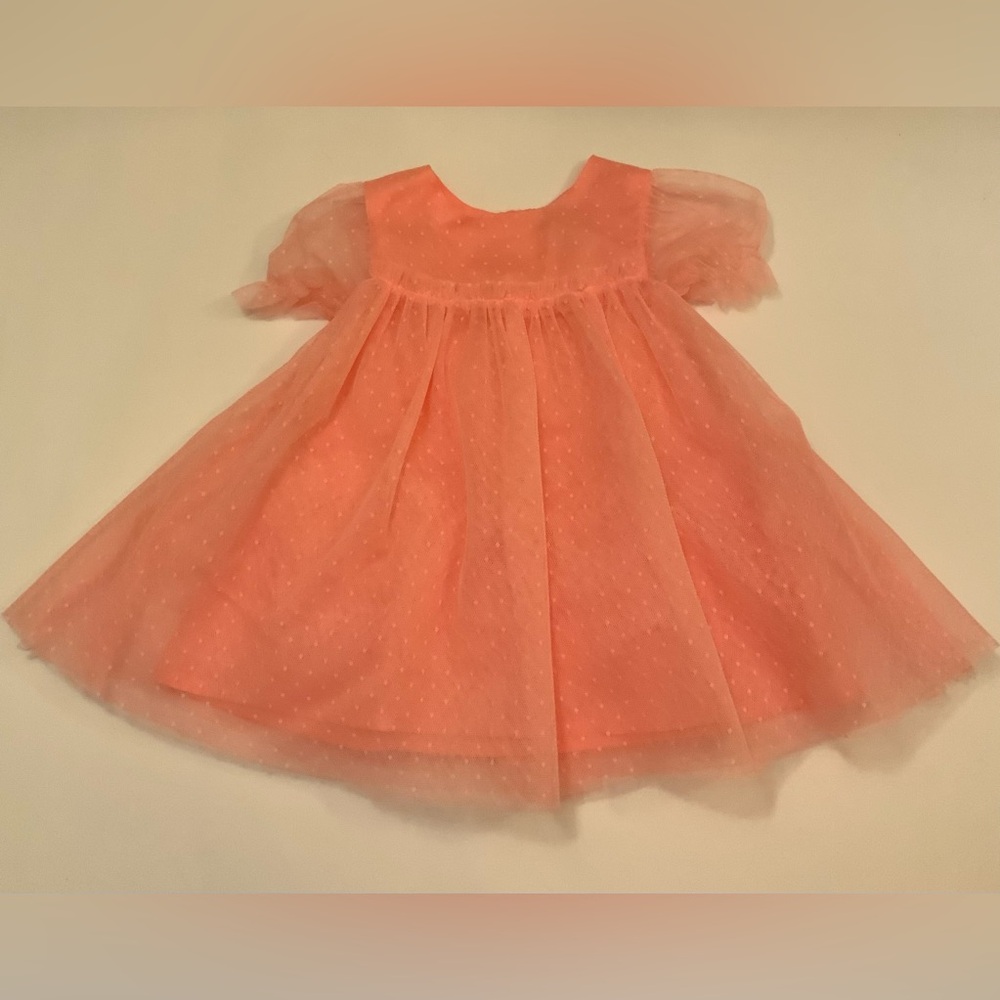 George Coral Tulle Baby Dress